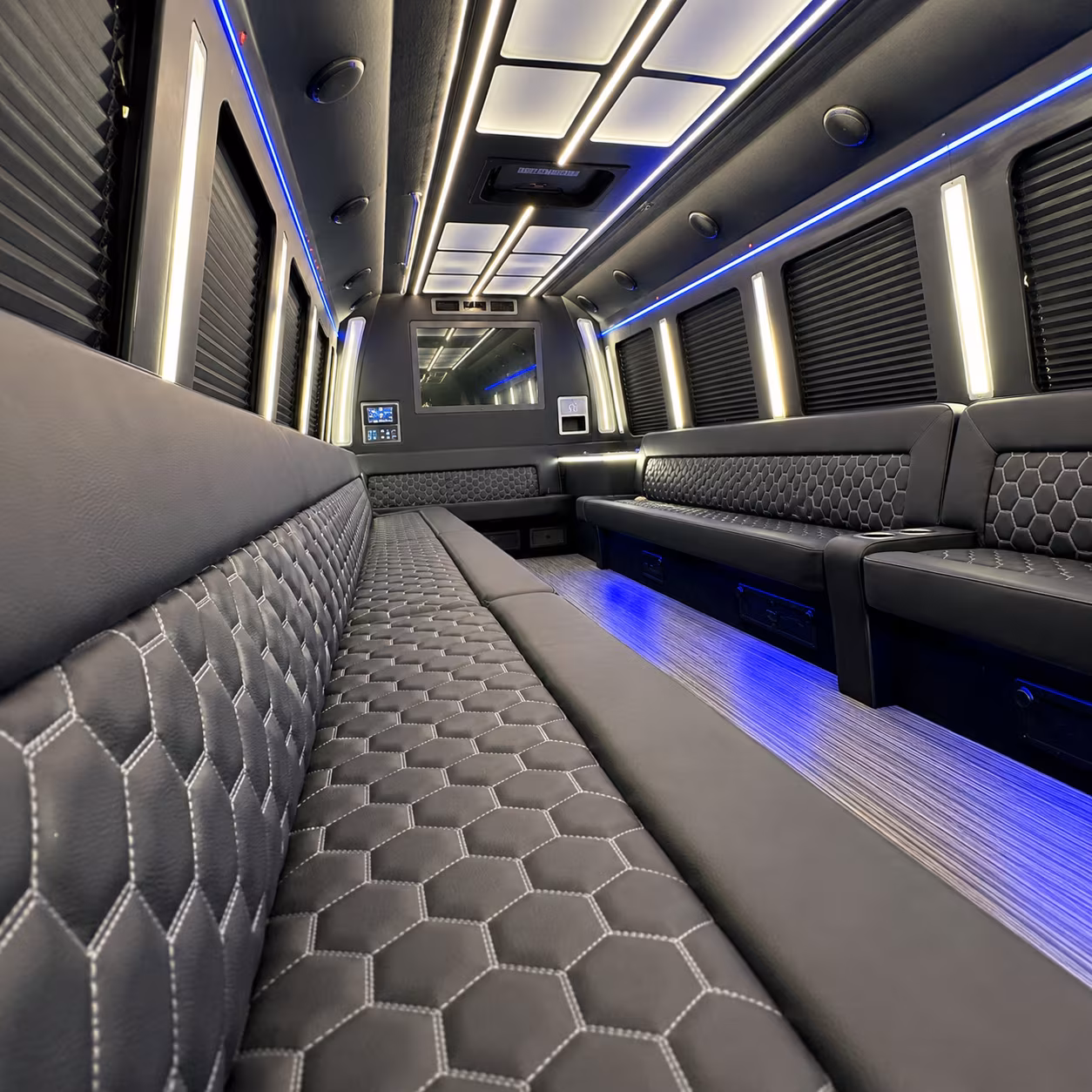 centennial party bus rental interior