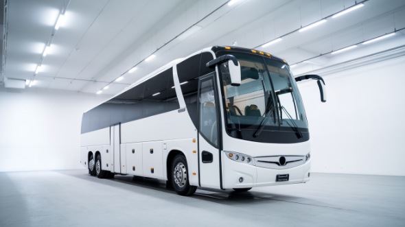 55 passenger charter bus aurora