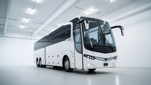 56 passenger charter bus exterior