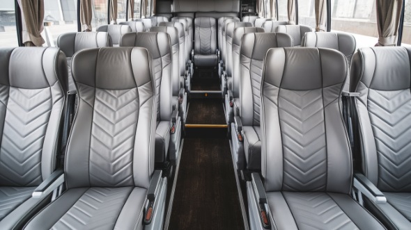 56 passenger charter bus interior aurora