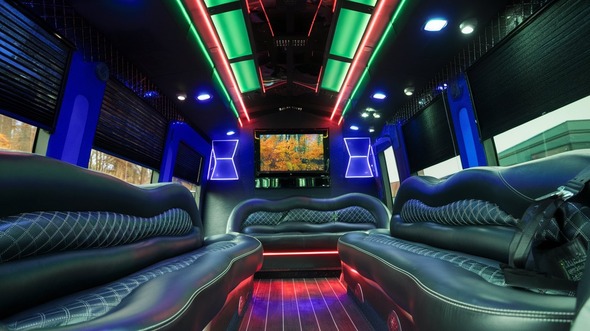 centennial party bus rental interior