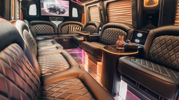 centennial sprinter limo rental interior