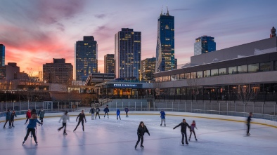 rink at the rock ice skating