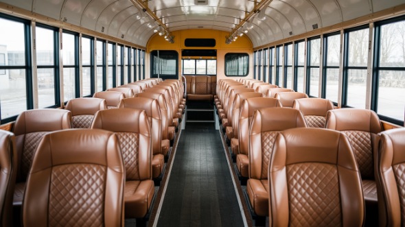 school bus rental interior castle rock